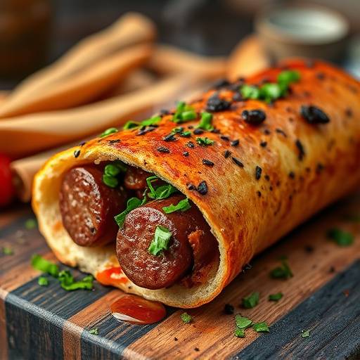 A boerewors roll being enjoyed at a braai.