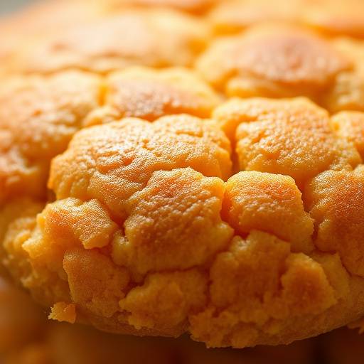 A close-up of Vetkoek, showing its golden-brown crust and fluffy interior.