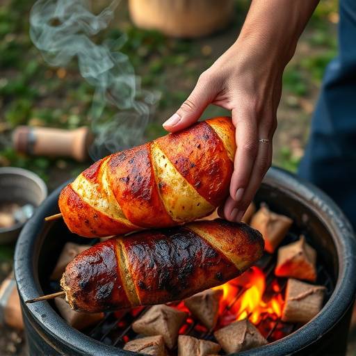 Image of a person making a quick and easy braaibroodjie