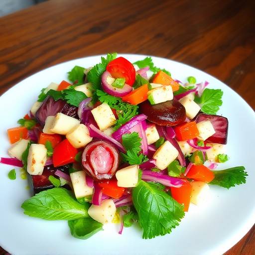 Image of a quick and easy biltong salad