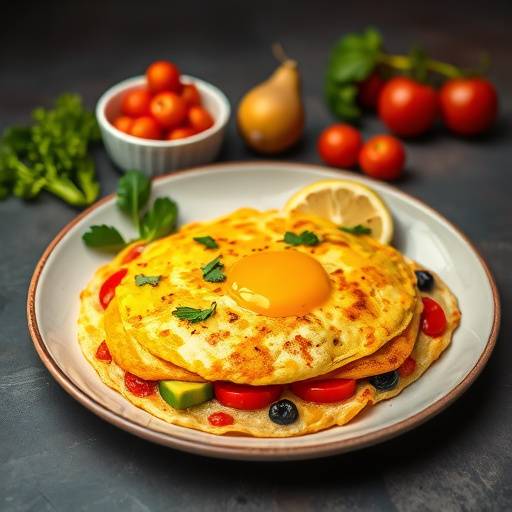 Image of a quick and tasty South African style omelette